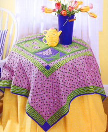 Tulip Quilt table topper