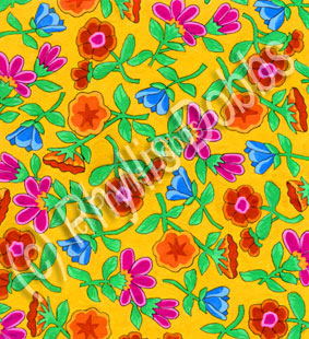 Orange Flower Fabric