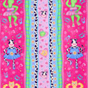 Sweetheart Ballerina Fabric main stripe pink