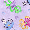 Sweetheart Ballerina Fabric lavender toss
