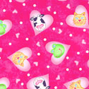 Sweetheart Ballerina Fabric pink hearts