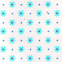 Sweetheart Ballerina Fabric aqua daisies