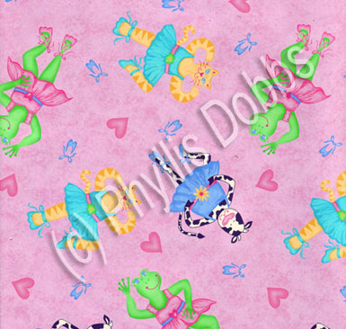 Sweetheart Ballerinas Pink fabric