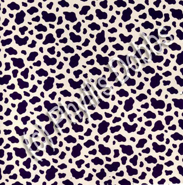 Sweetheart Ballerinas Fabric Black  spotted cow print