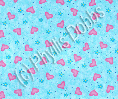 Sweetheart Ballerinas Blue Hearts