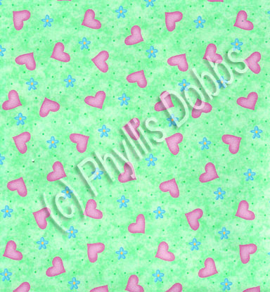 Sweetheart Ballerinas Green hearts