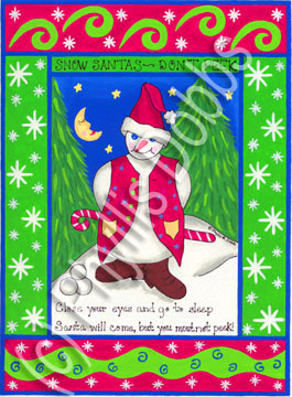 Snow Santa Don't Peek