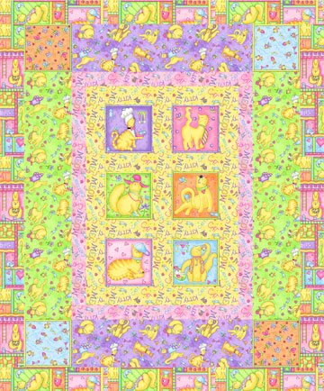 Meow-cat-fabric-quilt